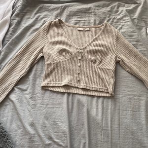 Long sleeved cute sweater with buttons:Size SMALL:Brand SO at kohl’s